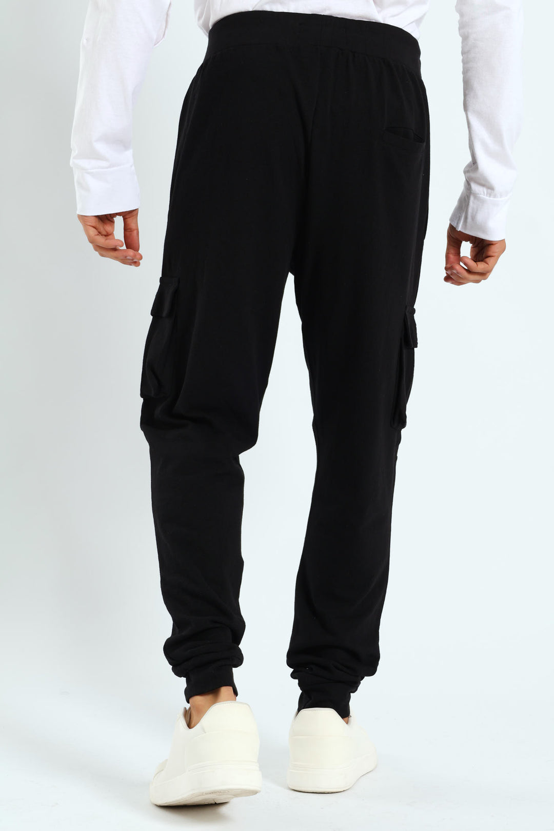 Cargo Texture Trackpant - Black