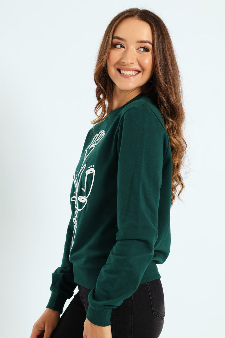 Cornelli Diamante Pullover - Bottle Green