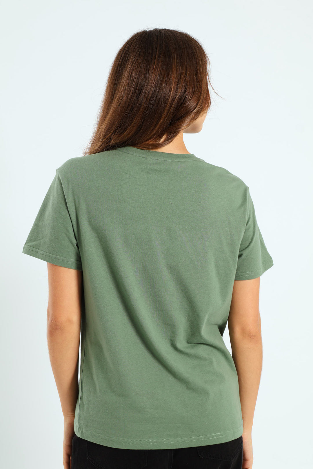 Floral Foil Growth Tee - Eucalyptus Green