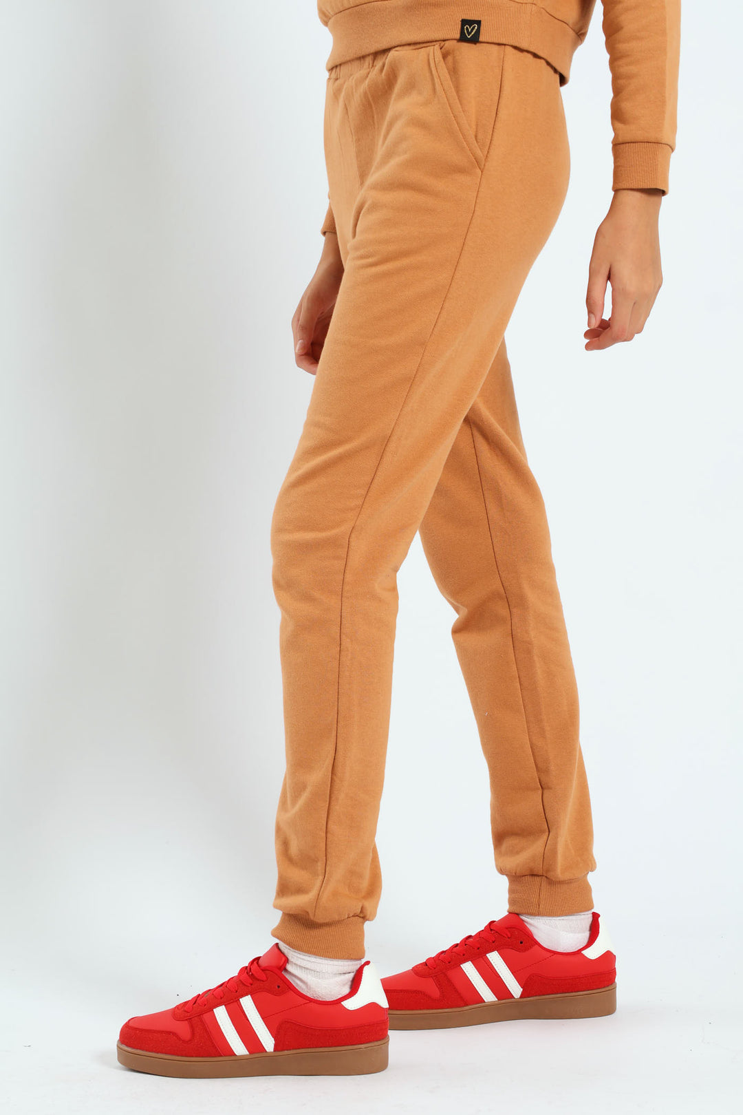 Girls Fleece Jogger - Brown