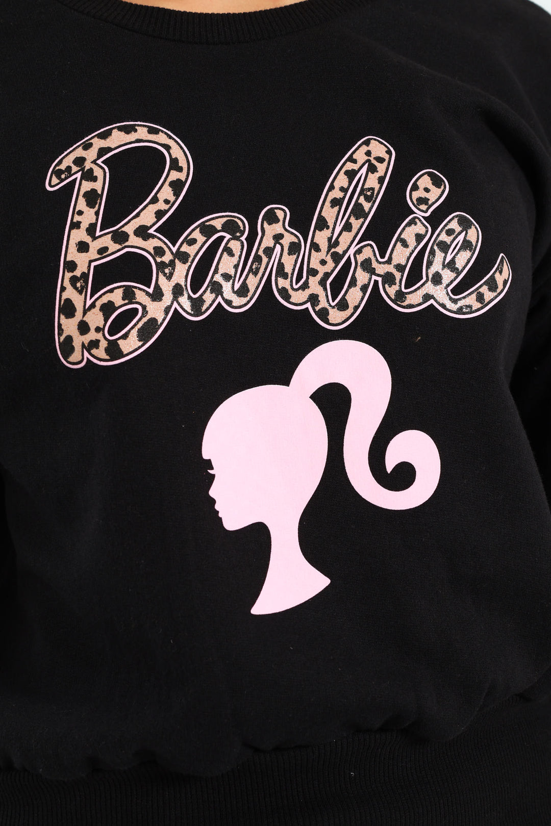 Girls Fleece Top - Black