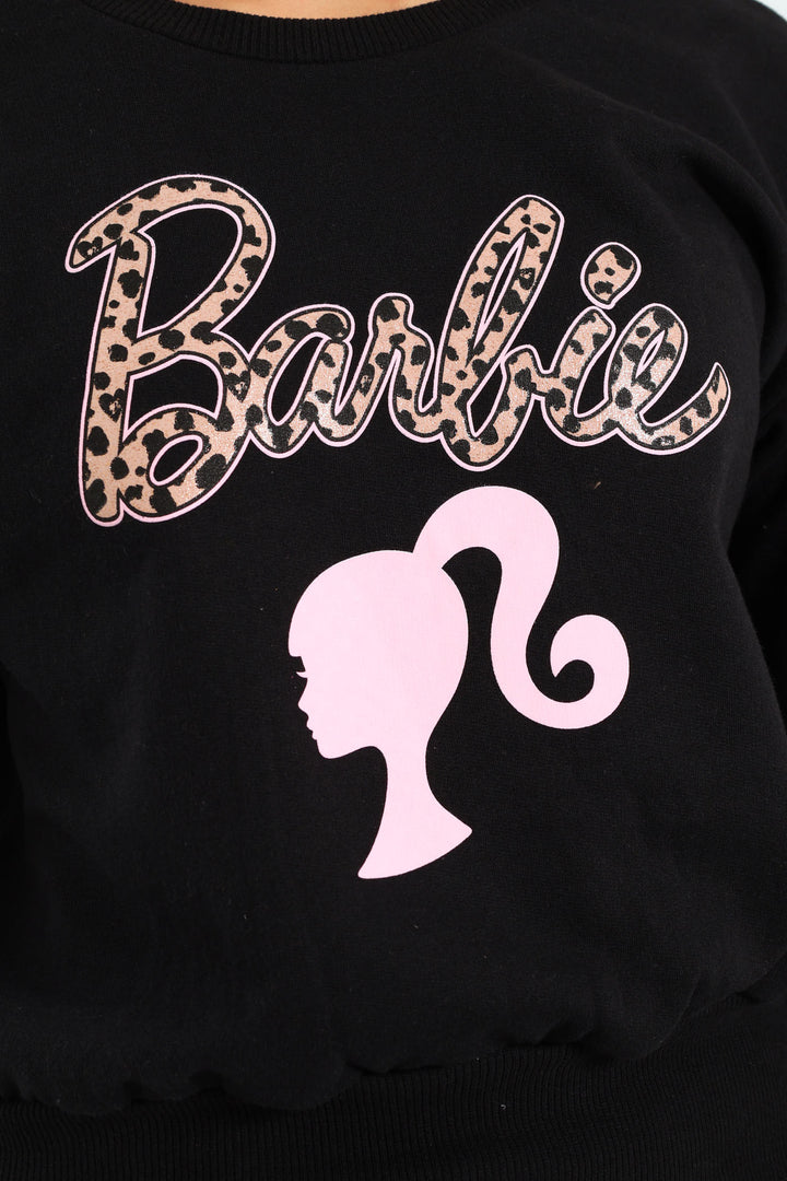 Girls Fleece Top - Black