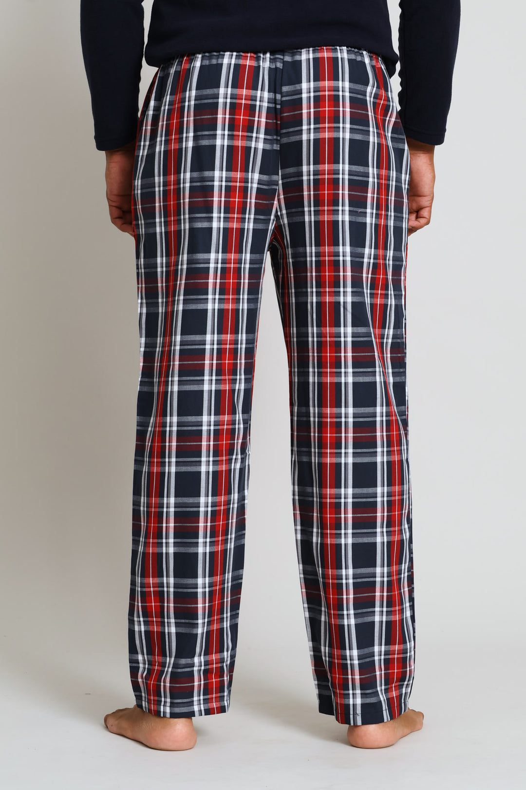 Check Woven Pants - Red