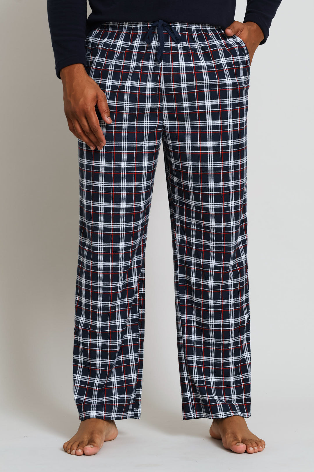 Check Butter Fleece Pant - Blue