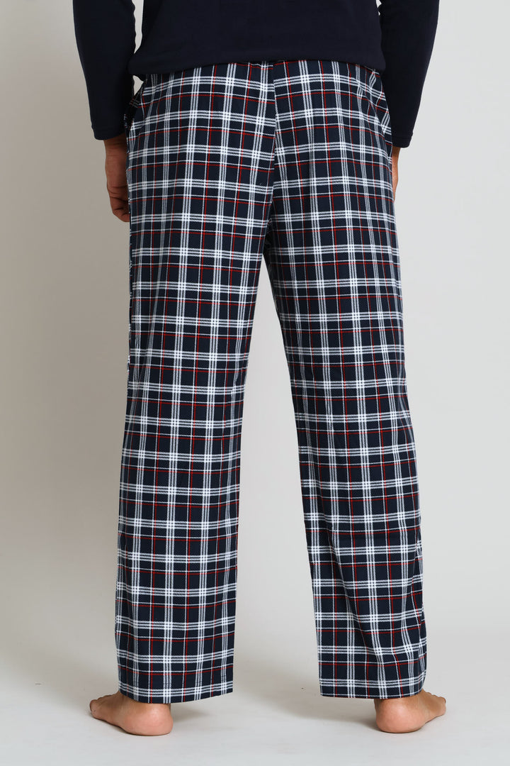 Check Butter Fleece Pant - Blue