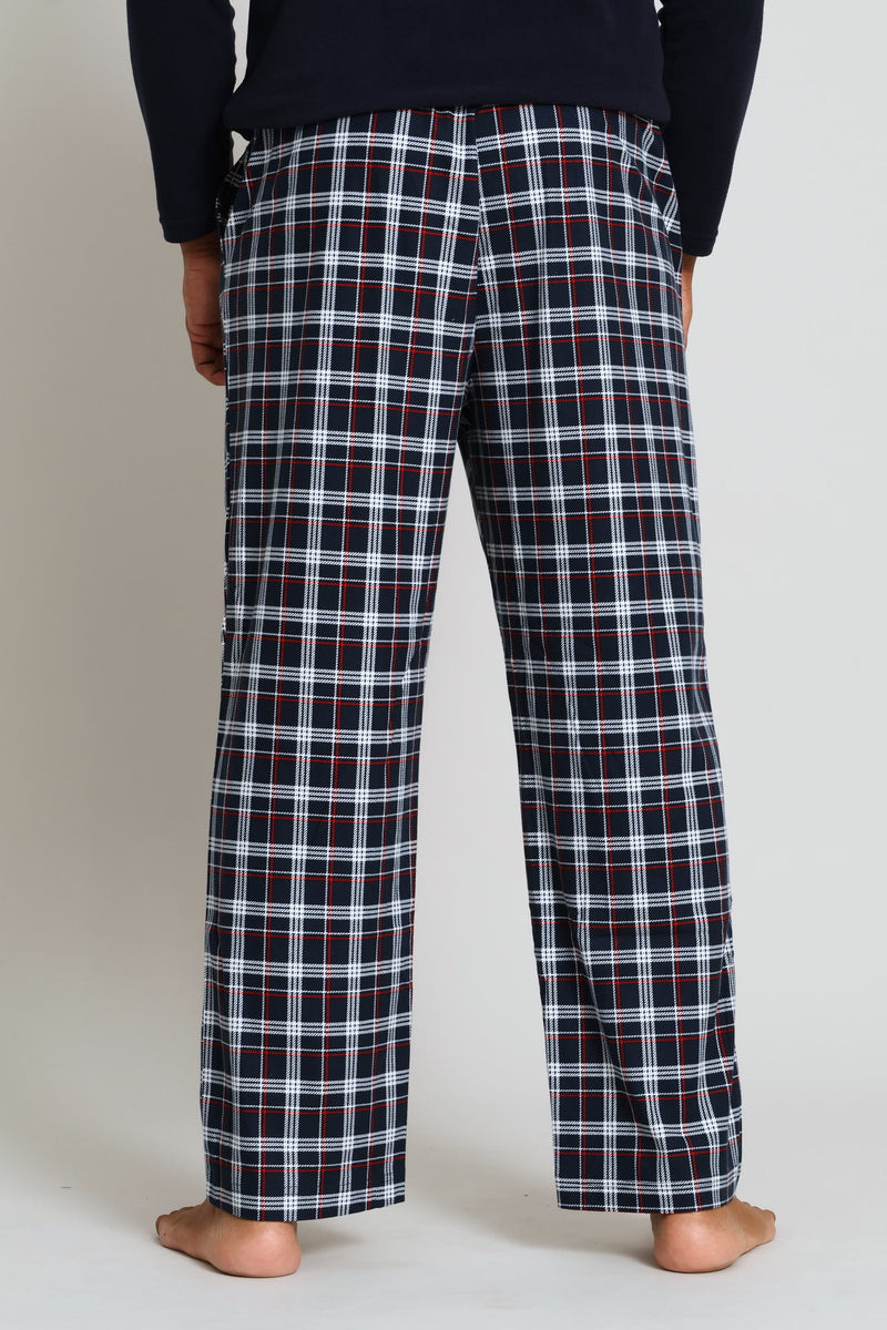 Check Butter Fleece Pant - Blue