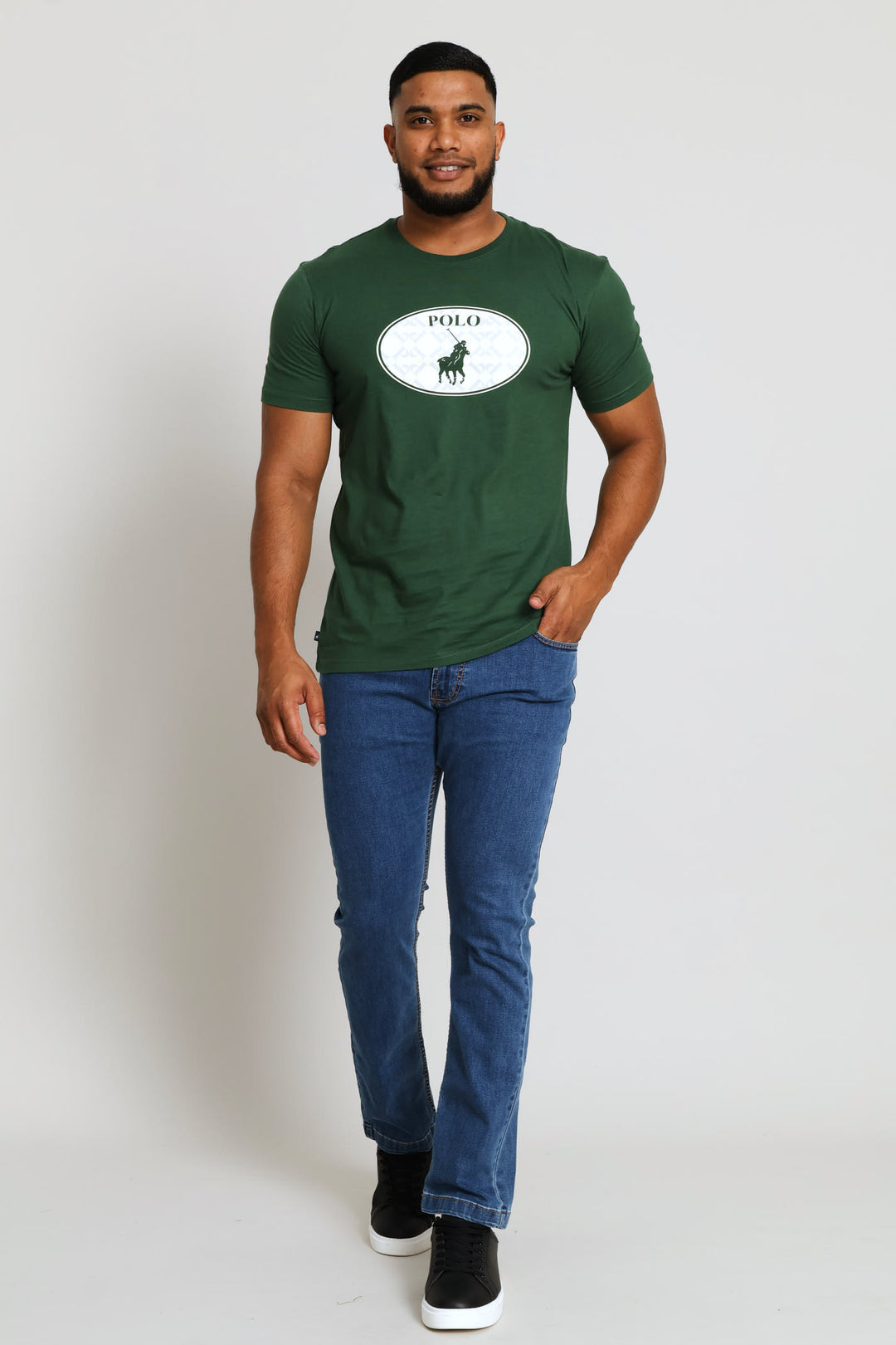 Gerald Monogram Logo Tee - Green