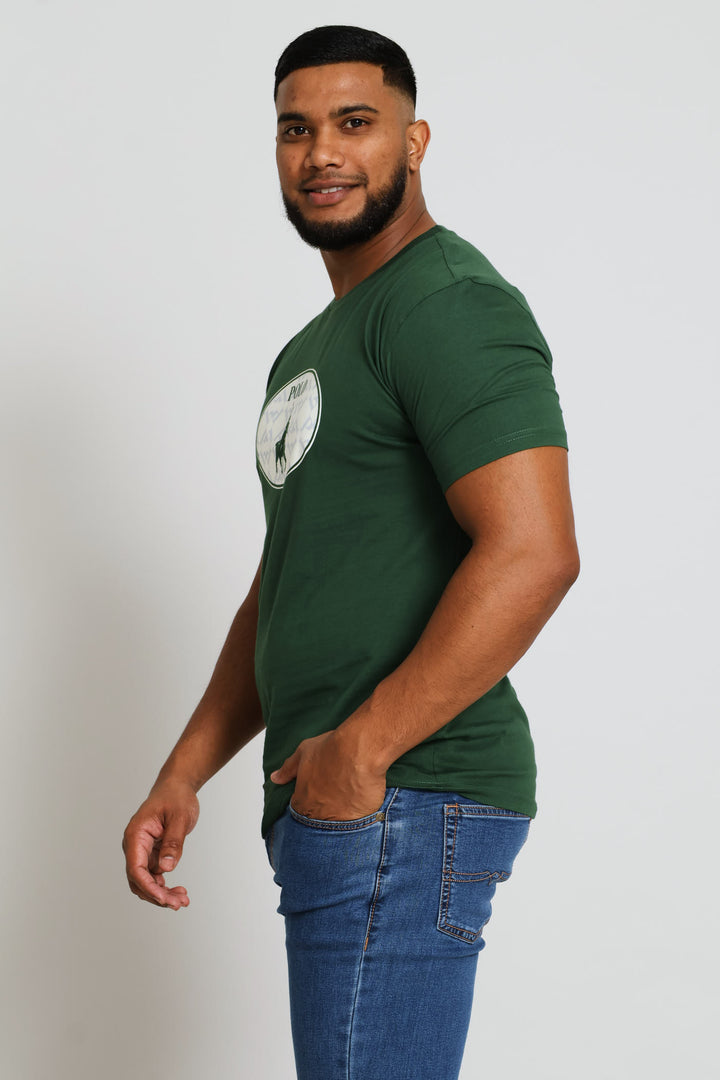 Gerald Monogram Logo Tee - Green