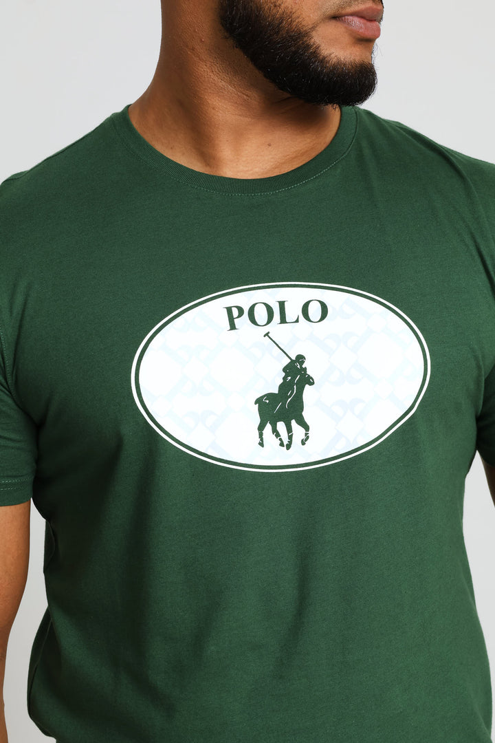 Gerald Monogram Logo Tee - Green