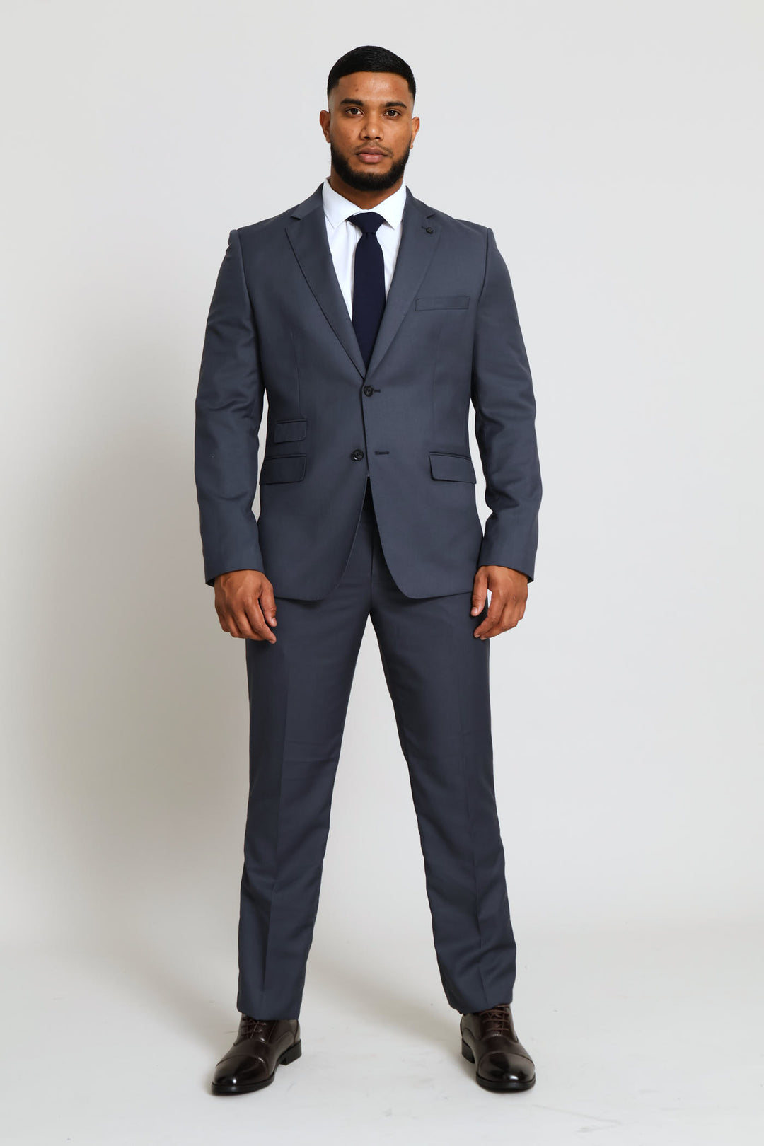 Regular Fit Viscose Blend Suit Jacket - Charcoal