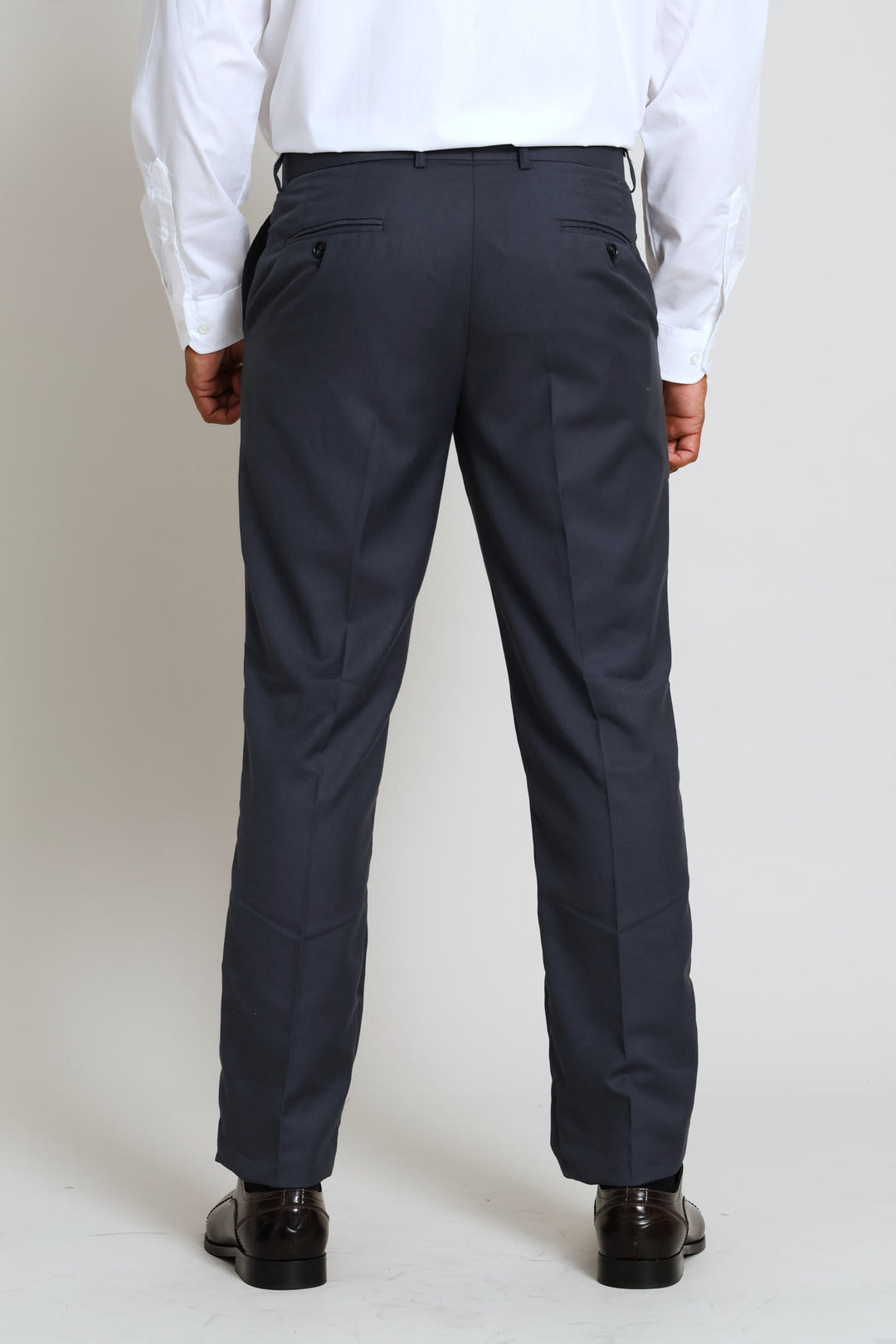 Regular Fit Viscose Blend Suit Trouser - Charcoal