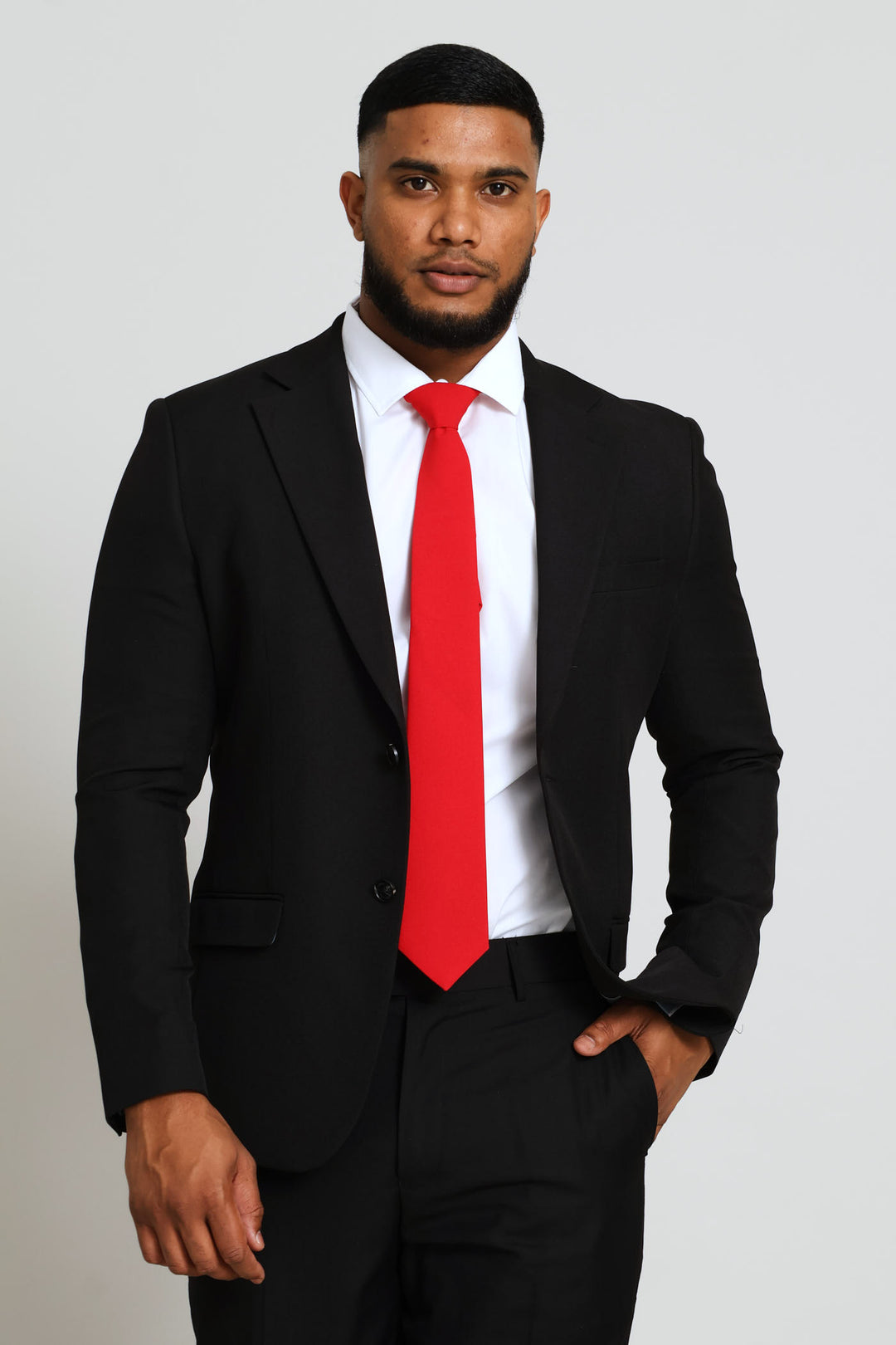 Slim Fit Essential Suit Jacket - Black