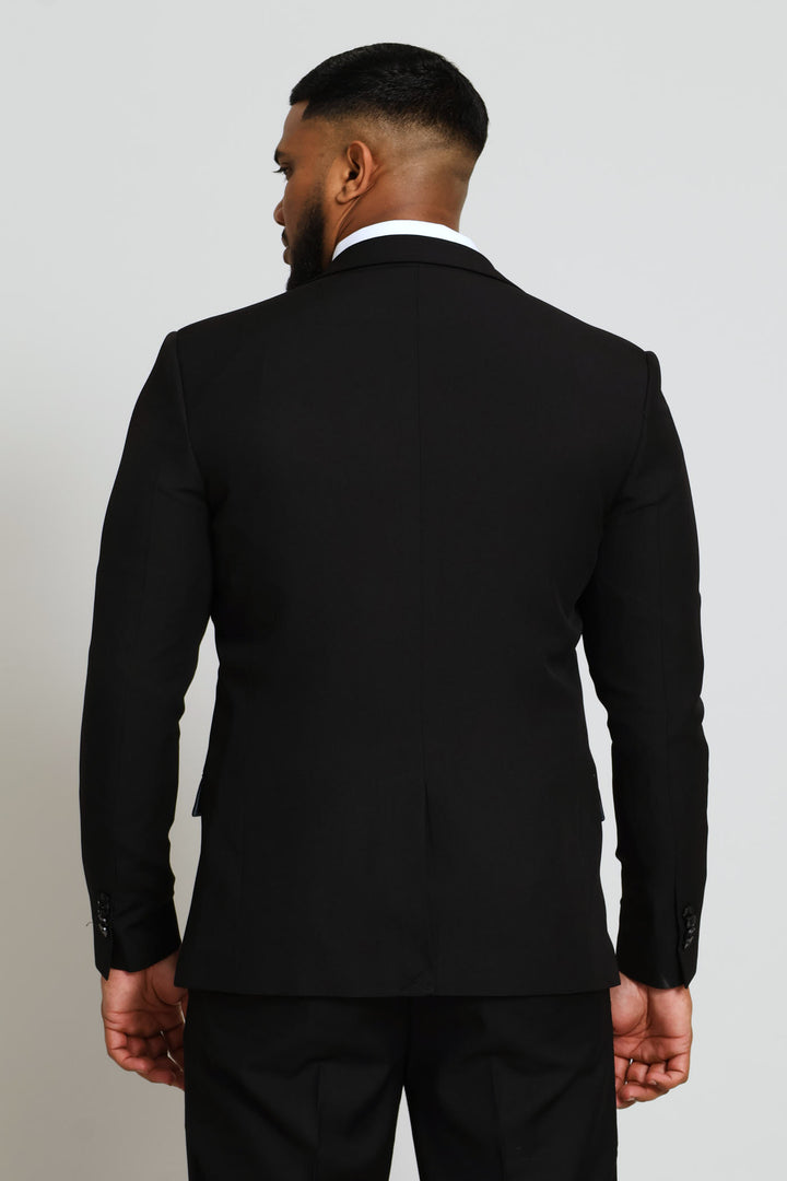 Slim Fit Essential Suit Jacket - Black