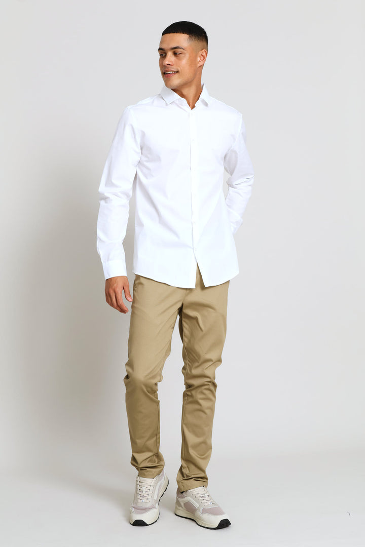 Easy Care Long Sleeve Shirt - White