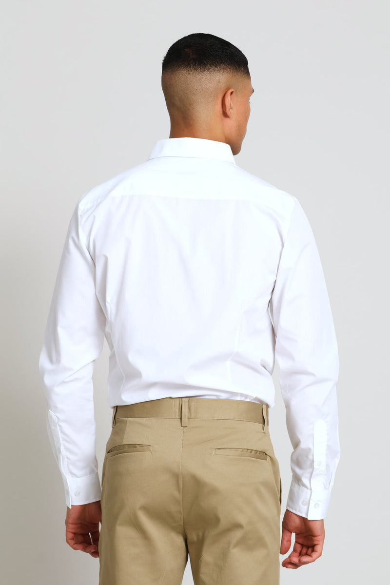Easy Care Long Sleeve Shirt - White