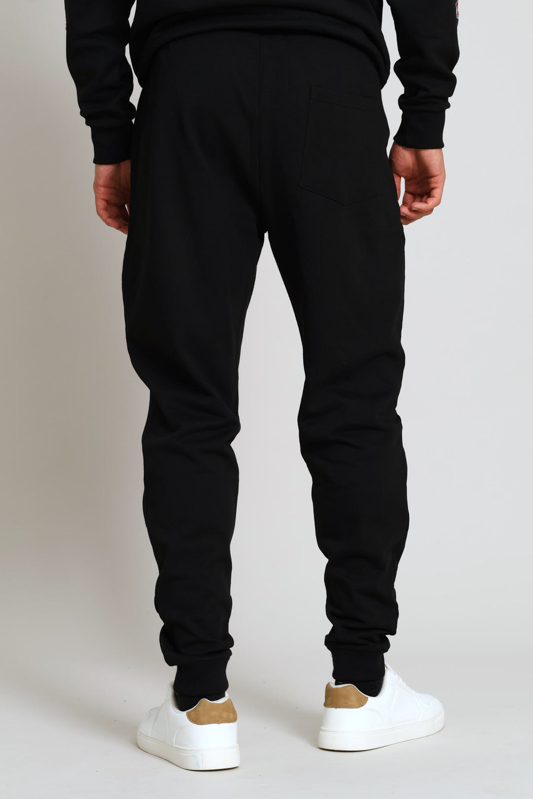 Homme Print Joggers - Black