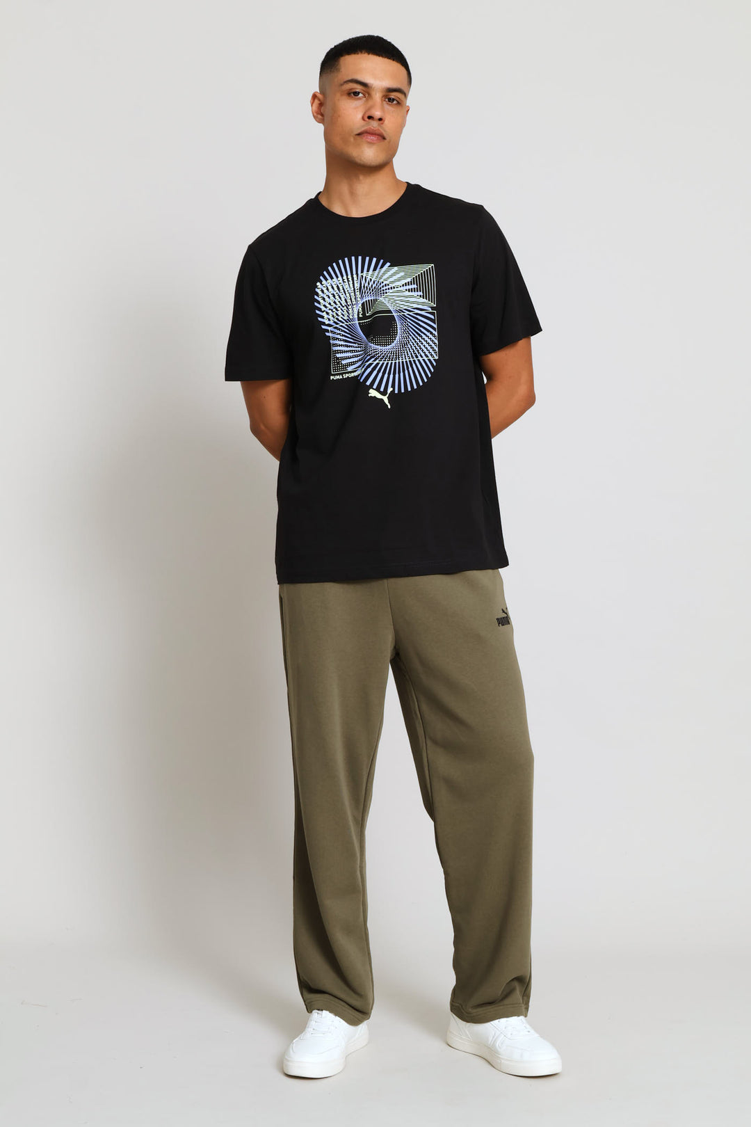Graphic Circular Tee - Black