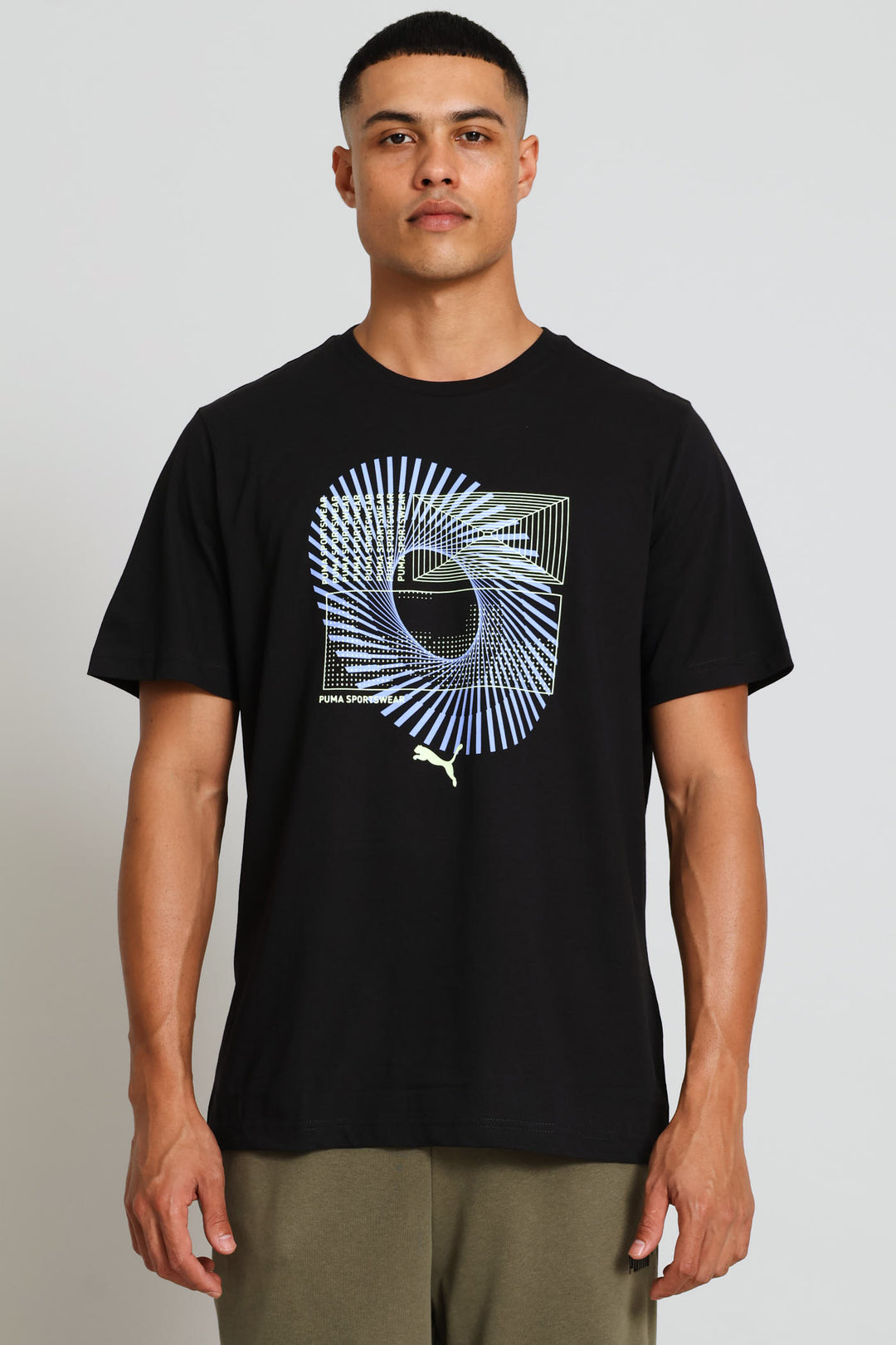 Graphic Circular Tee - Black