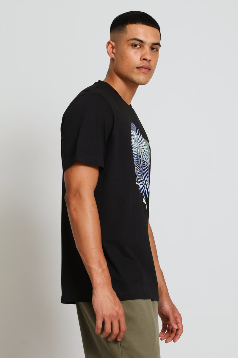 Graphic Circular Tee - Black