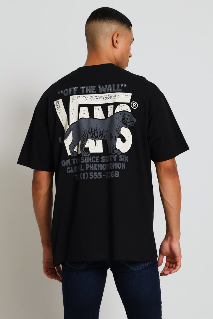 Awaken Tiger Short Sleeve Tee - Black