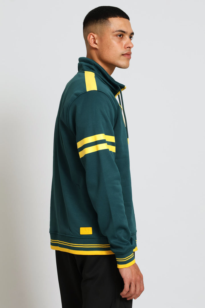 Formation Quarter Zip Tracktop - Emerald