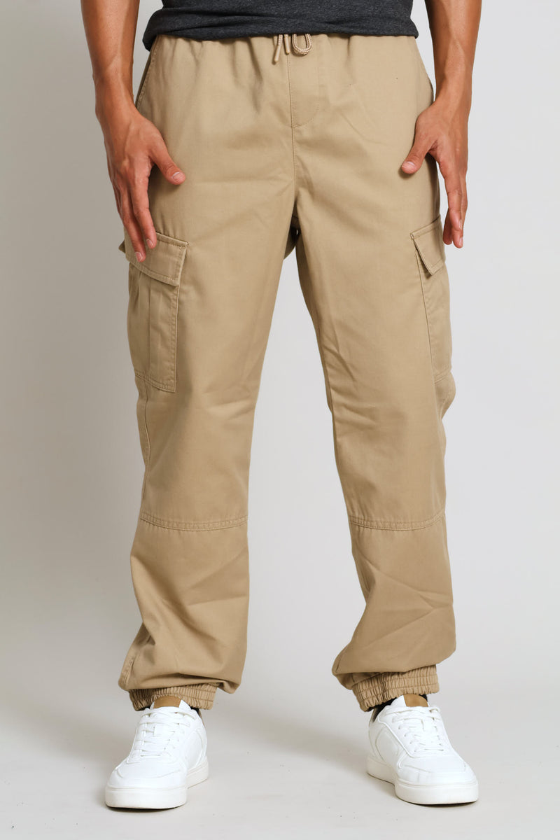 Basic Cargo Pants - Dark Stone