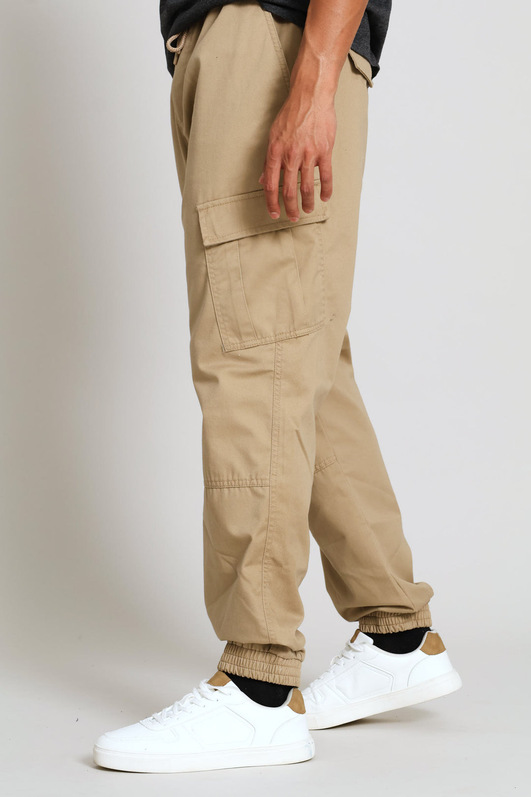 Basic Cargo Pants - Dark Stone