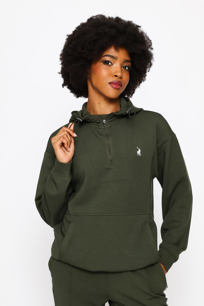 Robyn Long Sleeve Track Top - Olive