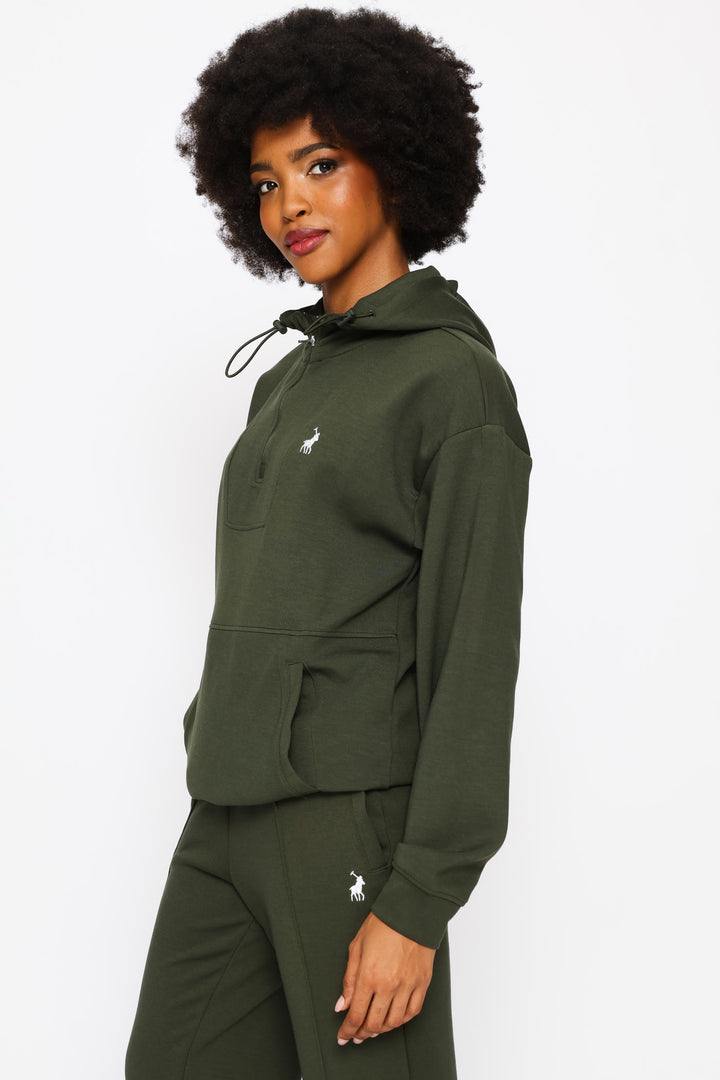 Robyn Long Sleeve Track Top - Olive