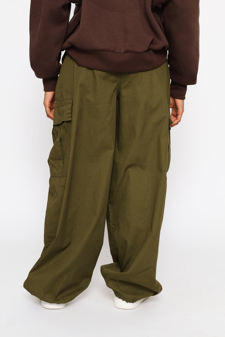 Baggy Cargo Parachute Pant - Fatigue