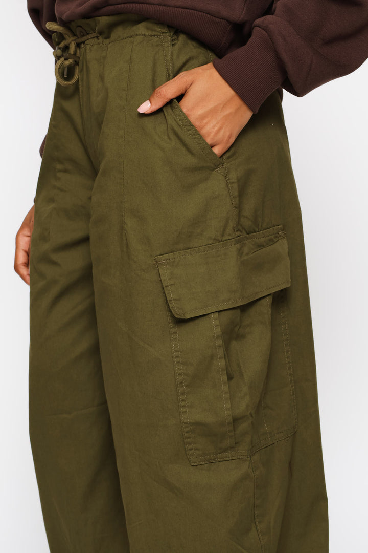 Baggy Cargo Parachute Pant - Fatigue
