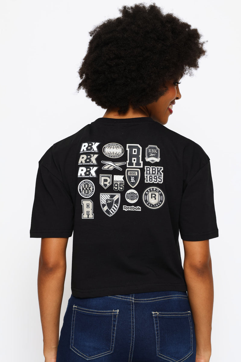 Blended Patches T-Shirt - Black