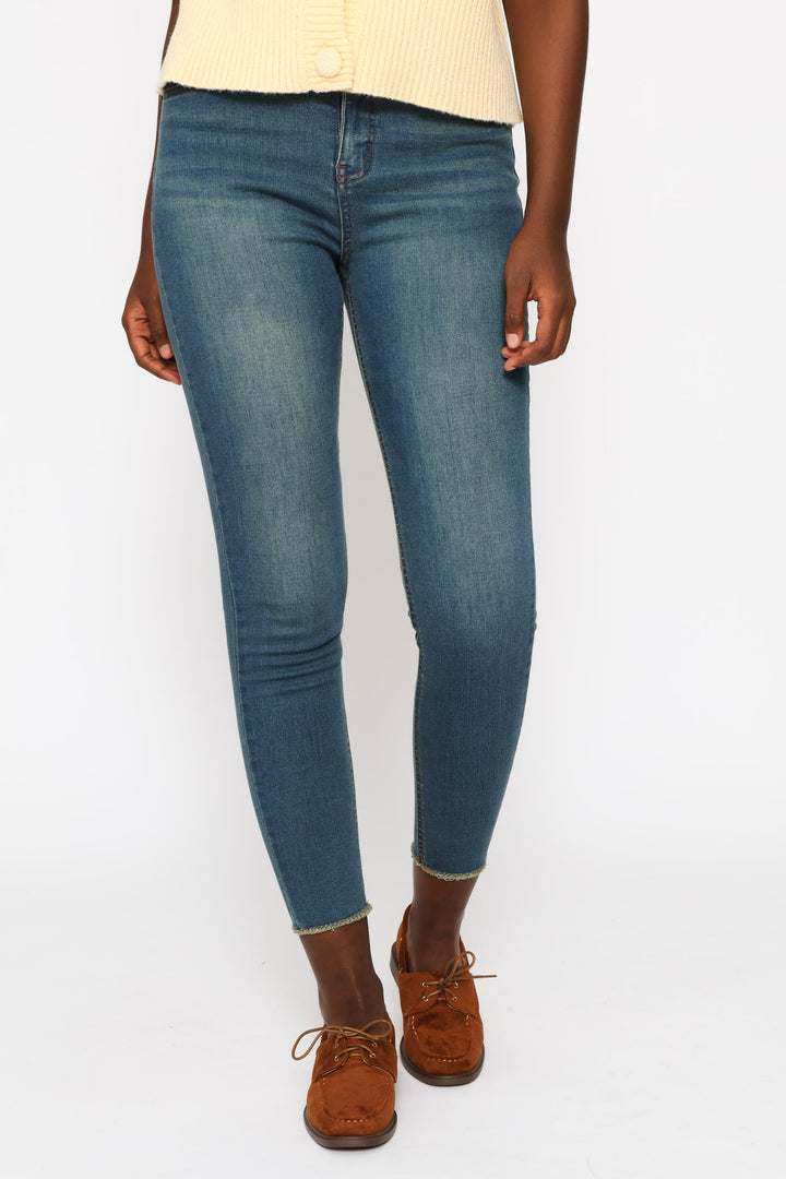 Supersoft Ankle Grazer Skinny Denim - Tea Stain