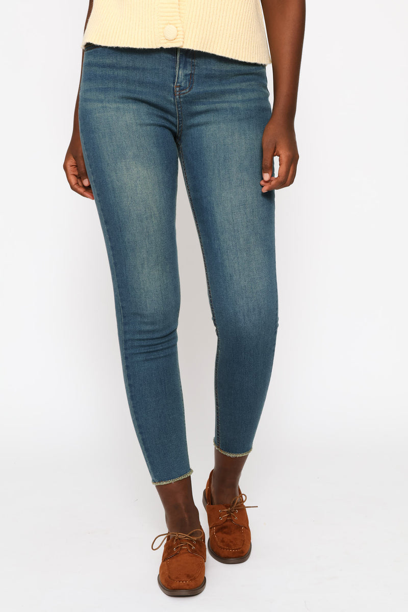 Supersoft Ankle Grazer Skinny Denim - Tea Stain