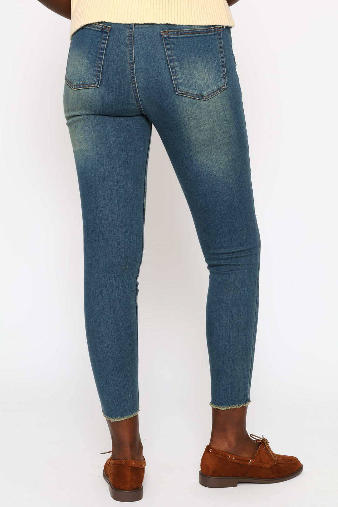 Supersoft Ankle Grazer Skinny Denim - Tea Stain