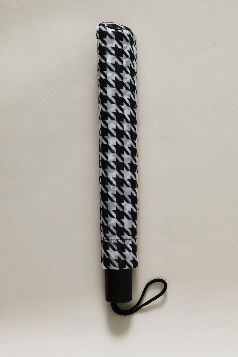 Mini 2 Fold Dart Print Umbrella - Black/White