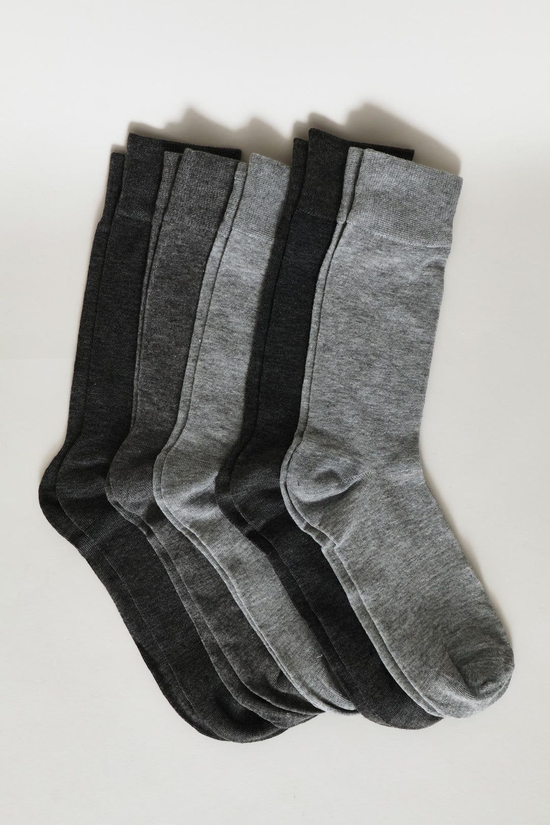 5 Pack Anklet Socks - Grey Melange