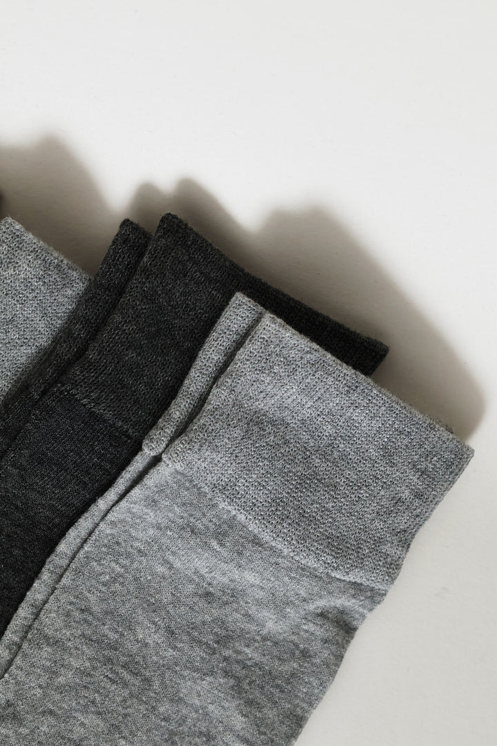 5 Pack Anklet Socks - Grey Melange