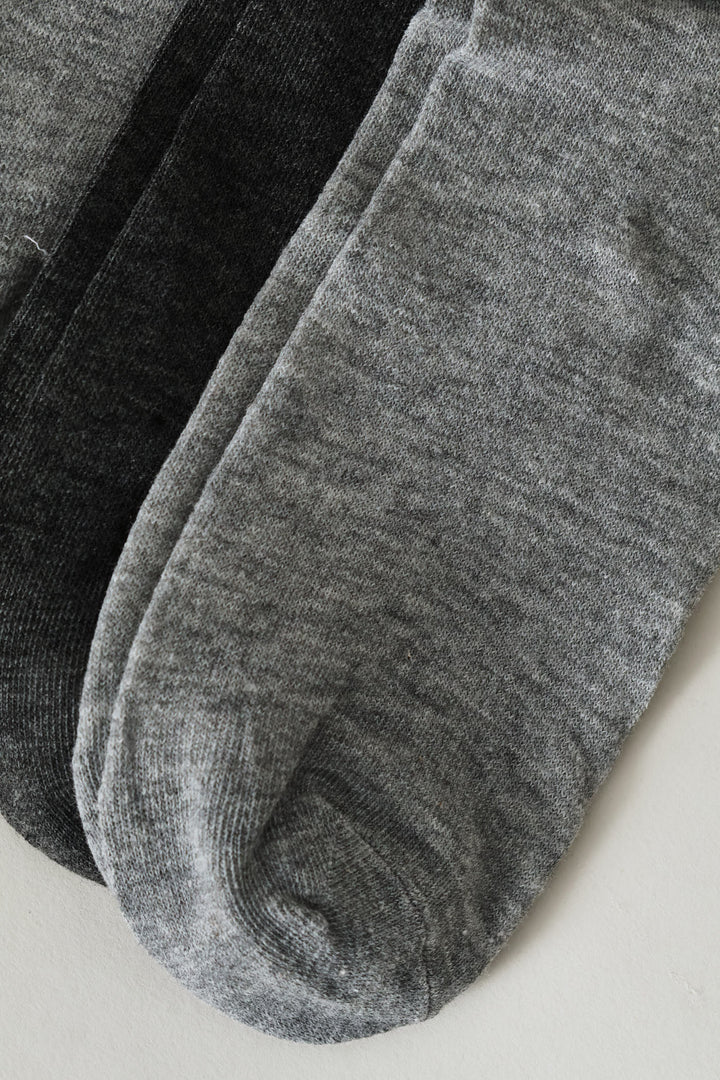 5 Pack Anklet Socks - Grey Melange