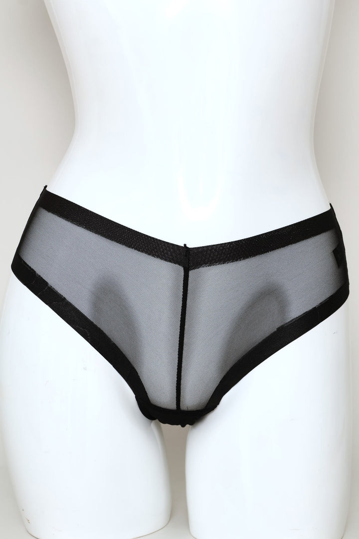 2 Pack Brief Panties - Mocha/Black