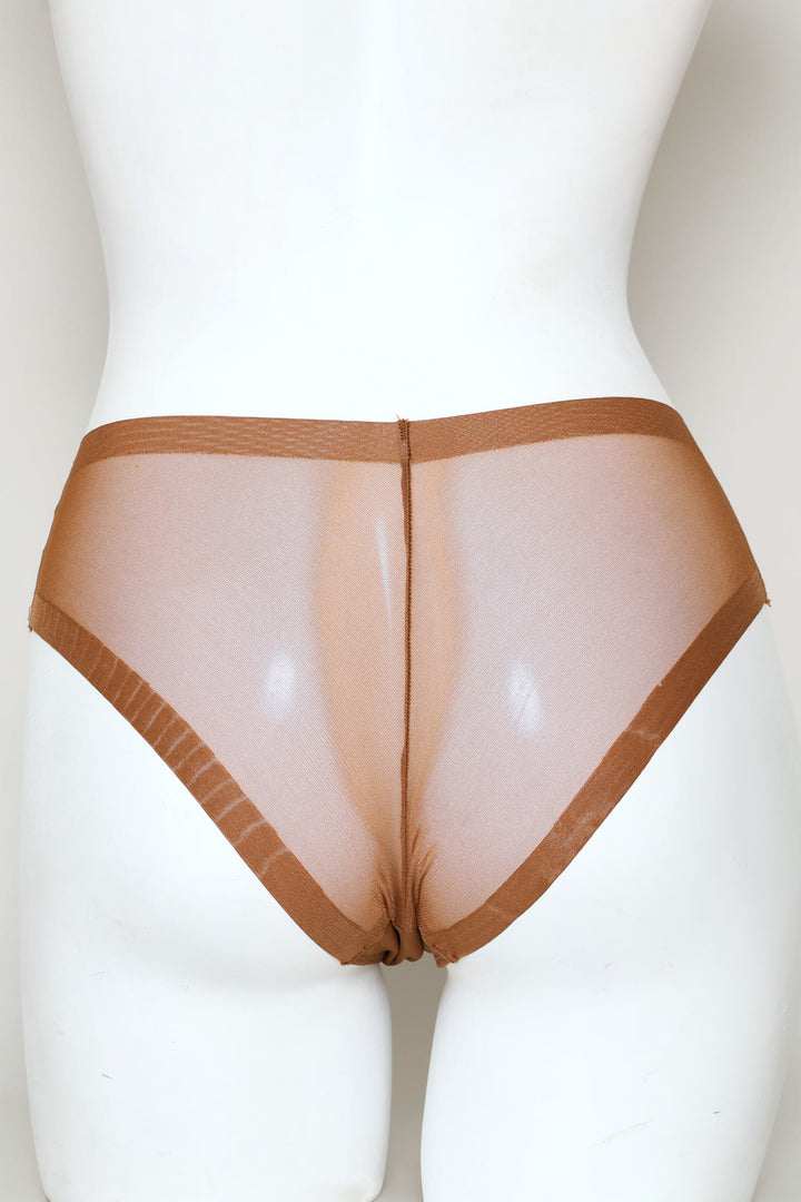 2 Pack Brief Panties - Mocha/Black