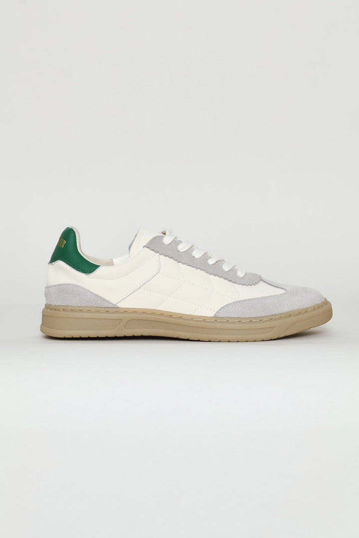 Leather Court Sneaker - Off White