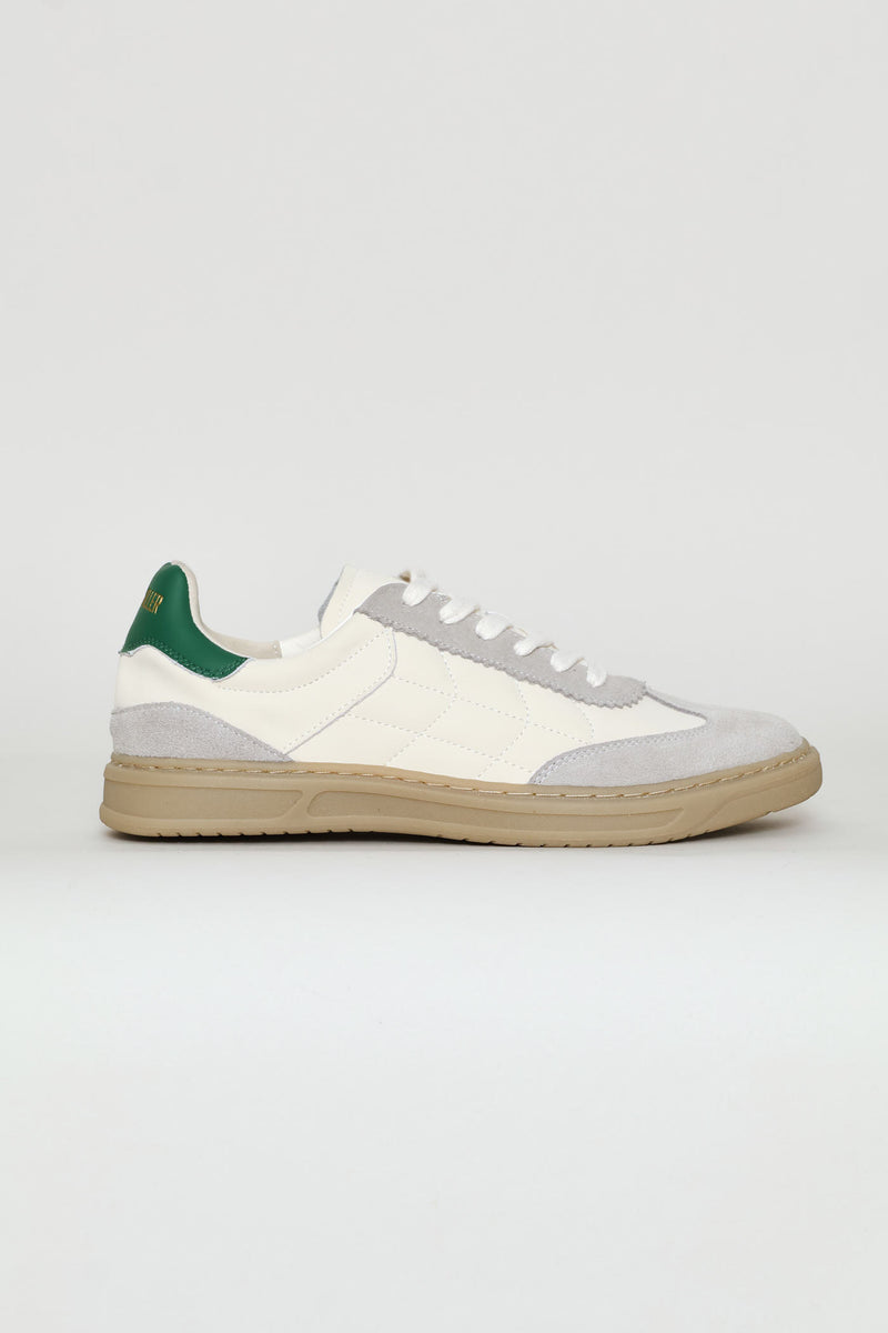 Leather Court Sneaker - Off White