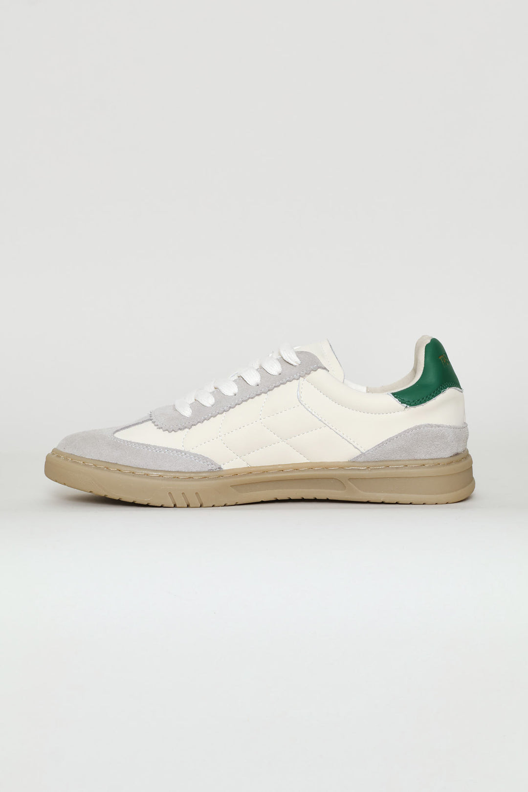 Leather Court Sneaker - Off White