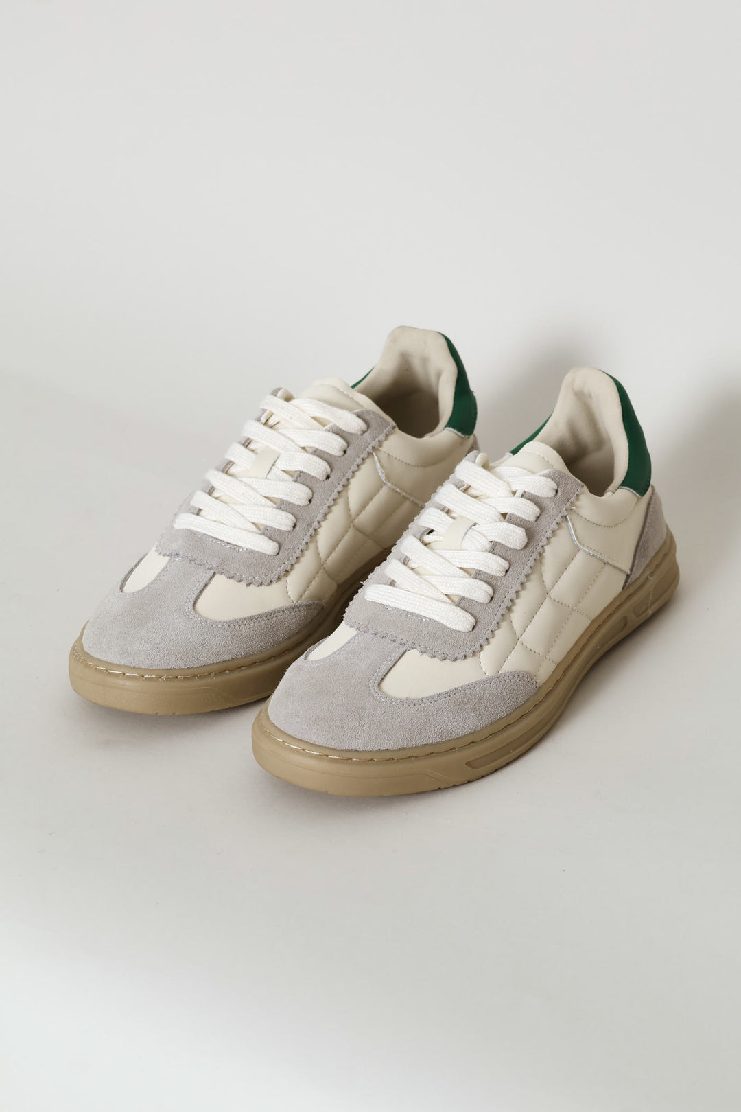 Leather Court Sneaker - Off White