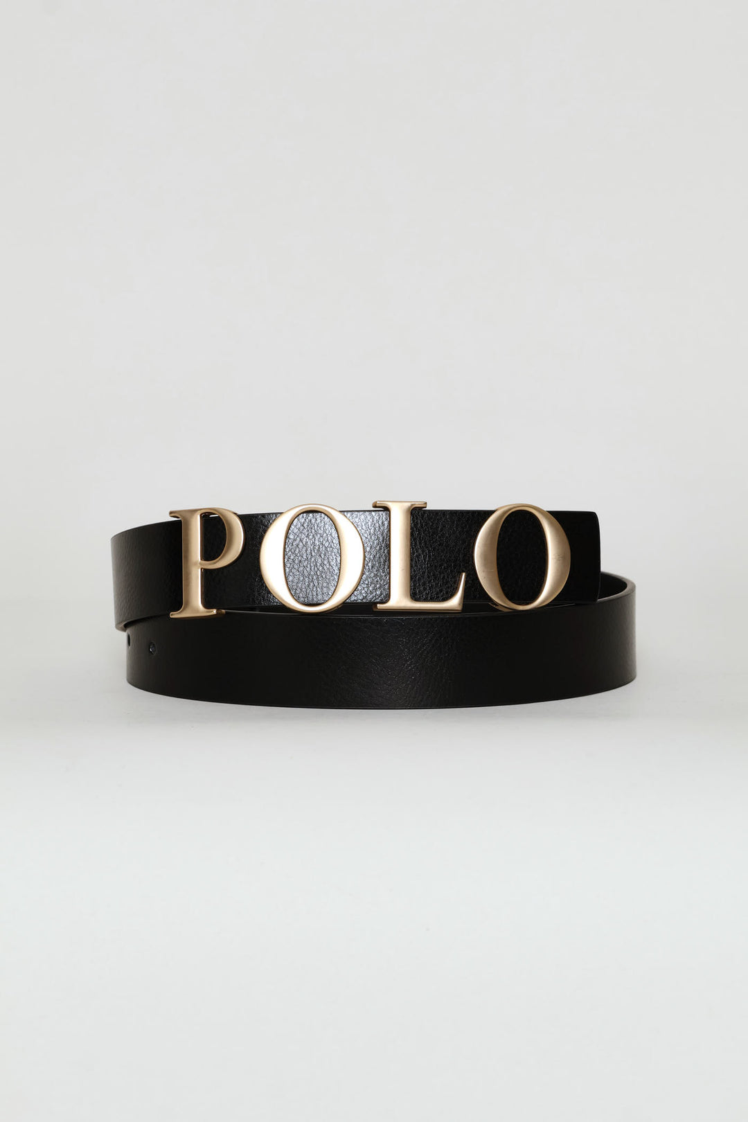 Alex Logo 3.5Cm Leather Belt - Black