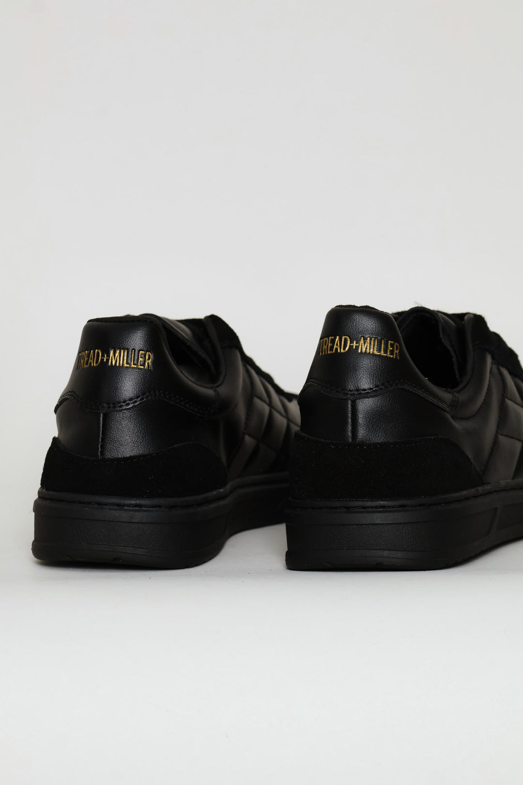 Leather Court Sneaker - Black