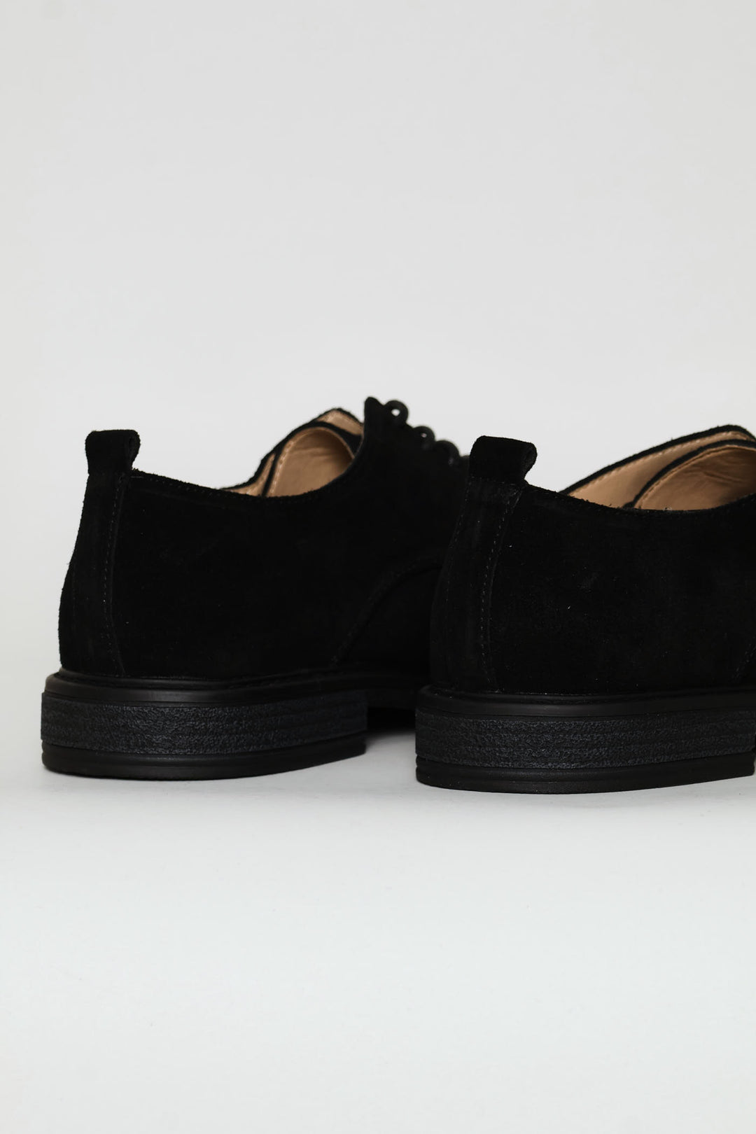 Suede Smart Casual Derby Shoe - Black
