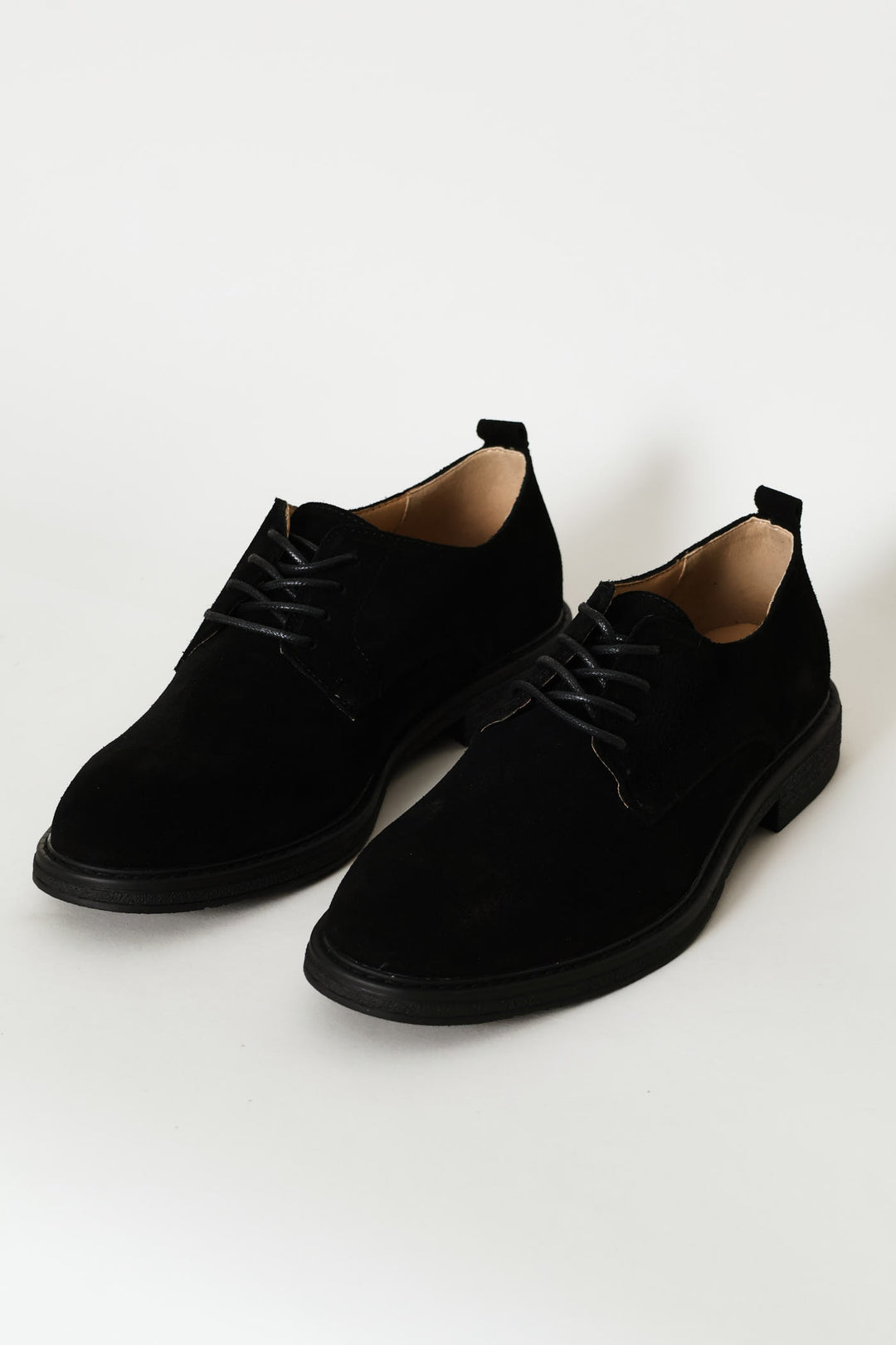 Suede Smart Casual Derby Shoe - Black