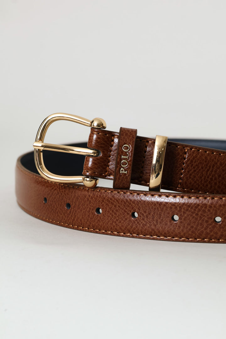 Rose 3cm Leather Belt - Tan